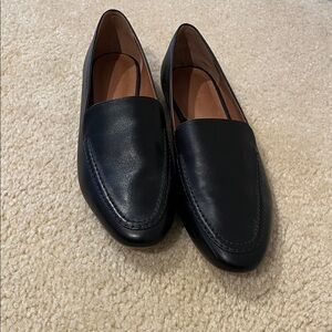 Caslon Black Leather Slip-On Loafers